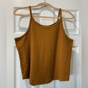 Madewell Brown Textured Tank Top